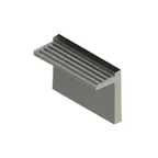 image of Jade TS-48-BIST 48" x 24" Stainless Steel Bistro Backguard Flue Riser with Single Tubular Shelf