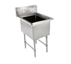 image of John Boos 1B16204-X 21" One Compartment Sink, 16"W x 20"L Bowl Without Drainboards