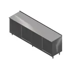 image of John Boos 4CS6R1.5-2496 96" Customizable Work Table with Sliding Door Cabinet Base / Upturn 
