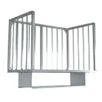 image of John Boos ALMBR-8W Aluminum Wall Mounted Meat Boat Rack - 96" x 20"