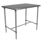 image of John Boos BBSS4824 48" x 24" Stainless Steel Utility Table with Adjustable Feet