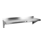 image of John Boos BHS1272-14/304 Stainless Steel Wall-Mounted Shelf - 72"W X 12"D