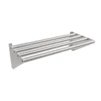 image of John Boos BHS1624-T Stainless Steel Wall Mount Tubular Shelf - 24"W X 16"D