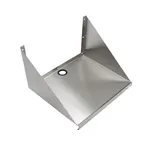 image of John Boos BMS2030 30" x 20" Stainless Steel Wall-Mounted Microwave Shelf, 16 Gauge, Type 300