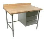 image of John Boos BT1S02 60" Bakers Top Work Table