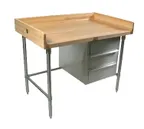 image of John Boos BT3S01 48" Bakers Top Work Table