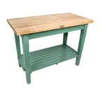 image of John Boos C4830-S Classic Country Work Table, 48"W X 30"D X 35"H Overall Size
