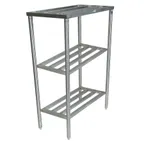 image of John Boos CLR23 NSF Stainless Steel 3 Shelf Cooler Rack - 24" x 59" x 60"