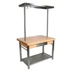 image of John Boos CUCG21 60" Wood Top Work Table