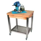 image of John Boos CUCT04 Cucina Technica Cart, 24"W X 24"D X 35"H Overall Size