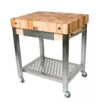 image of John Boos CUCT24-D Cucina Technica Cart, 30"W X 24"D X 35"H Overall Size