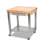 image of John Boos CUCT34-D Cucina Technica Cart, 30"W X 24"D X 35"H Overall Size
