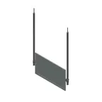 image of John Boos DM-60-CM Demo Mirror, Ceiling Mounted, 49-1/4"W X 22-1/2"H