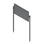 image of John Boos DM-60-W Demo Mirror, Table Mounted, 49-1/4"W X 22-1/2"H