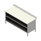 image of John Boos EBOP3R5-3060 Work Table, Cabinet Base with Open Front, 60"W X 30"D