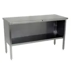 image of John Boos EBOS4-2472 72" Cabinet Base Open Front Work Table