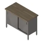 image of John Boos EBSW7-2436 Work Table, Cabinet Base with Sliding Doors