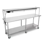 image of John Boos ET6-2484SSW Stainless Steel Top " 73" - 84" Work Table