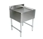image of John Boos UBDB-2130 Underbar Drainboard, Freestanding, 30"W X 21"D X 32-1/2"H
