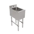 image of John Boos UBDS-1812 12" Underbar Sink Units, 1 Compartment without Drainboard