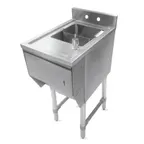 image of John Boos UBHS-2112 12" Underbar Sink Units, 1 Compartment with Soap & Towel Dispenser
