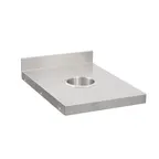 image of John Boos UBWC-2412 12" Underbar Add-On Unit Trash Receptacle Cover