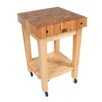image of John Boos GB-C Gourmet Butcher Block, 24"W X 24"D X 38-1/2"H Overall Size