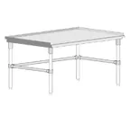 image of John Boos GS6-3072GBK Equipment Stand, 72"W X 30"D X 24"H