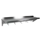 image of John Boos MENSL48-P Stainless Steel Wall Mount Cucina Mensola Shelf - 48"W x 12"D