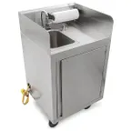 image of John Boos MHS-2624 Mobile Hand Sink, Self Contained, 26"W X 24"D X 36"H