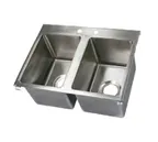 image of John Boos PB-DISINK101410-2-X 24" Drop-In Sink