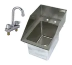 image of John Boos PB-DISINK101410-P-SSLR-X 12" Drop-In Sink