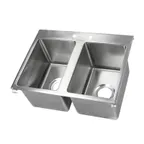 image of John Boos PB-DISINK141610-2 Pro-Bowl Drop-In Sink, 2-Compartment