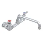 image of John Boos PBF-10-SLF Heavy Duty Faucet, Splash Mount, 10" Swing Spout