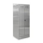 image of John Boos PBJC-222584 25" Mop Sink Cabinet, 20"W x 16"L Bowl with Double Swing Doors and Kit