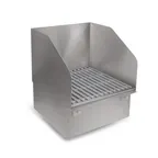 image of John Boos PBMS-FMFG-SSLR 21" Mop Sink, 20"W x 21"L x 10"D Bowl with Fiber Glass Grating/3 Splashes