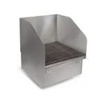 image of John Boos PBMS-FMSG-SSLR 21" Mop Sink, 21"W x 21"L x 10"D Bowl with S.Steel Grating/3 Splashes