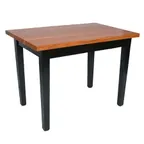 image of John Boos RN-C4830 Le Classique Table w/ 1 1/2" Thick  Edge Grain Top, American Cherry
