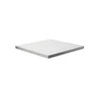 image of John Boos RTSS-3030 30x30 Square Stainless Steel Table Top, 1-3/4 Thick, 16/300 Stainless Steel with Plywood Core