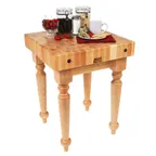 image of John Boos SARB1-M Saratoga Farm Butcher Block, 24"W X 24"D X 32"H Overall Size