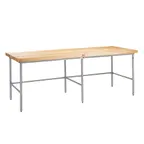 image of John Boos SBO-S24 Baker'S Table Frame, Fits 144"W X 48"D Top, Without Bin Stops