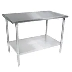 image of John Boos ST6-2484SSK 84" Stainless Steel Top 73" - Work Table