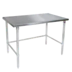 image of John Boos ST6-3672SBW Stainless Steel Top " 63" - 72" Work Table