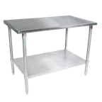 image of John Boos ST6-48108SSW Work Table, 108" X 48"D, 16/300 Stainless Steel Flat Top