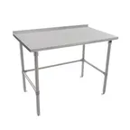 image of John Boos ST6R1.5-3624SBK 24" Stainless Steel Top - 27" Work Table