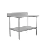 image of John Boos ST6R5-30120SSW Stainless Steel Top 109" - 120" Work Table