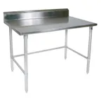 image of John Boos ST6R5-3672SBK 72" Stainless Steel Top 63" - Work Table