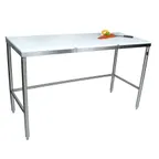 image of John Boos TC045 Trimming Table, 60"W X 24"D, 3/4" Reversible Poly Flat Top