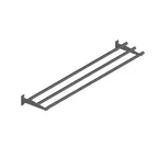 image of John Boos TS-T72-S Tray Slide, Stationary Design, 3-Bar Tubular, 72"W X 12"D