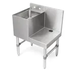 image of John Boos UBBS-1824-X Underbar Blender Station with Dump Sink